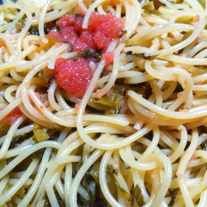 高菜明太子パスタ